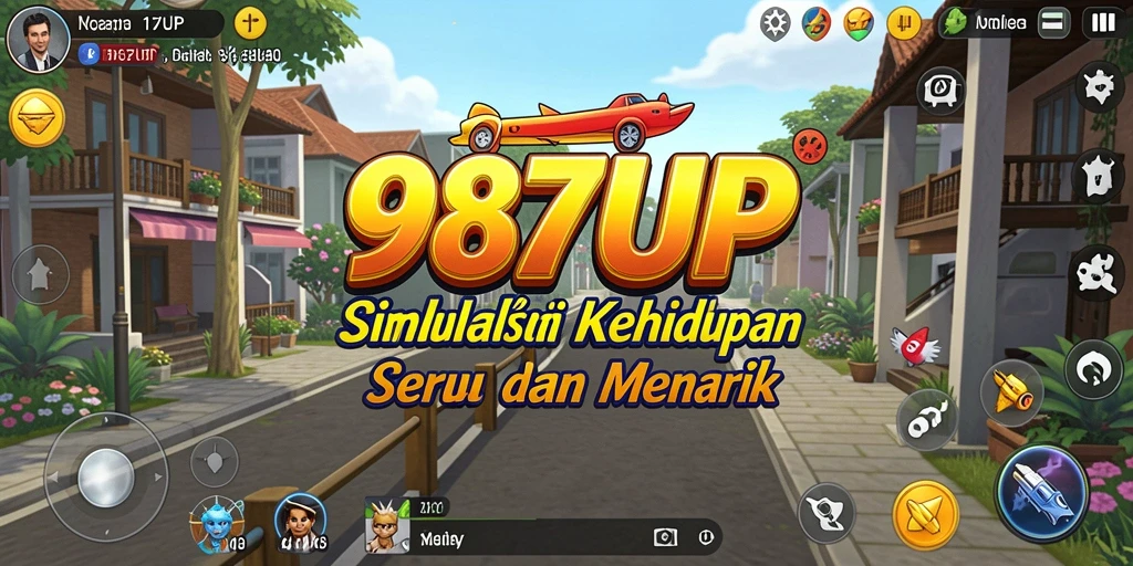 Tampilan screenshot utama 987UP yang menunjukkan gameplay Simulation yang menarik.