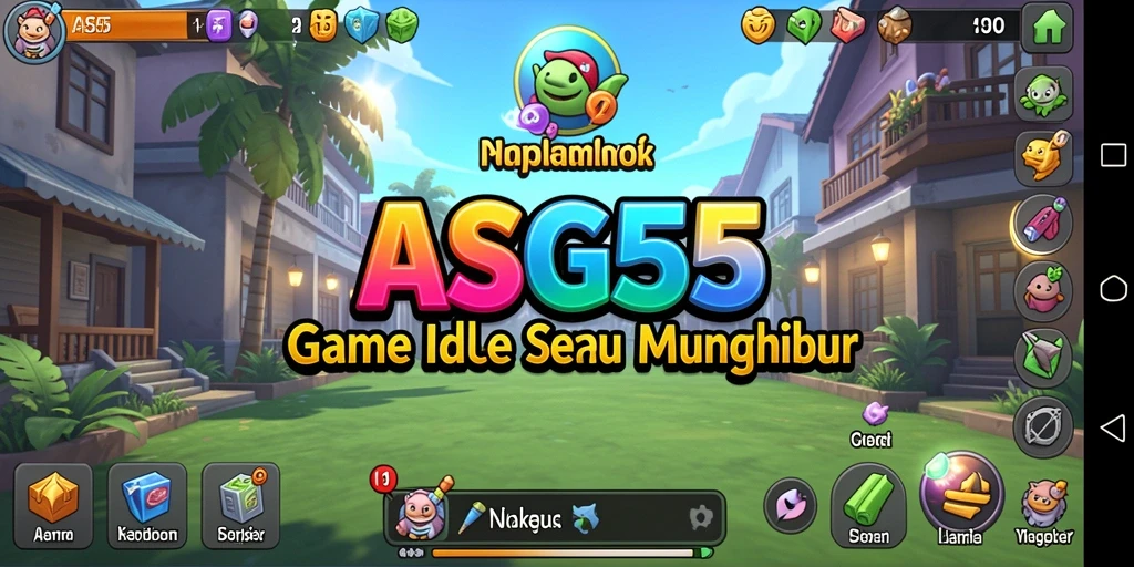 Tampilan gameplay ASG55 yang seru dan adiktif.