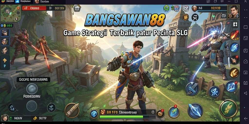 Tampilan menawan dari pertempuran dalam BANGSAWAN88.