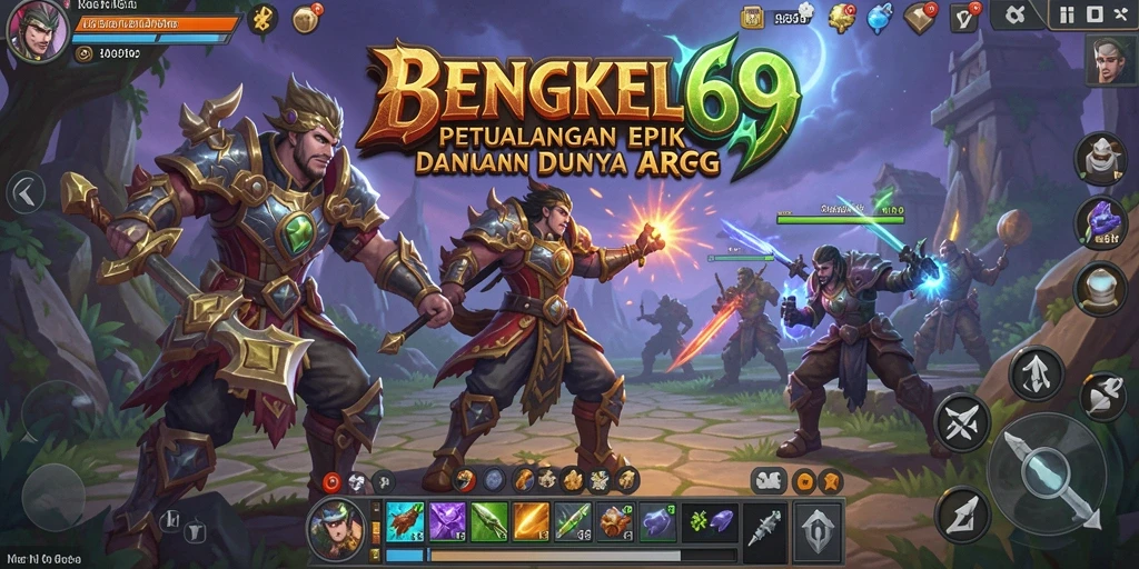 Screenshot gameplay BENGKEL69 yang menarik dan penuh aksi petualangan ARPG.
