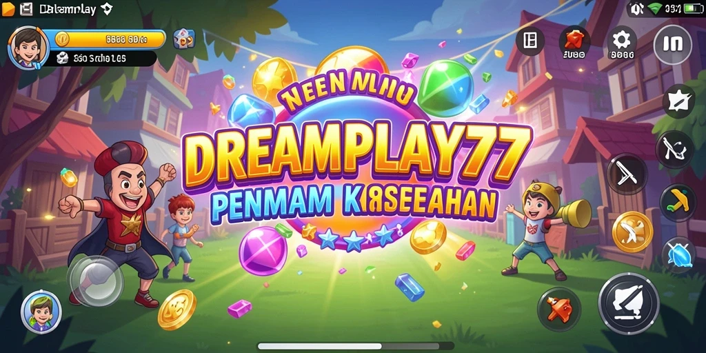 Tampilan seru dari gameplay DREAMPLAY77 yang menantang.