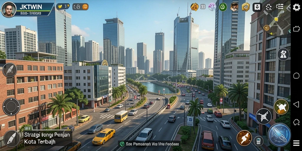 Tangkapan layar utama JKTWIN dengan gameplay seru dan interaktif.