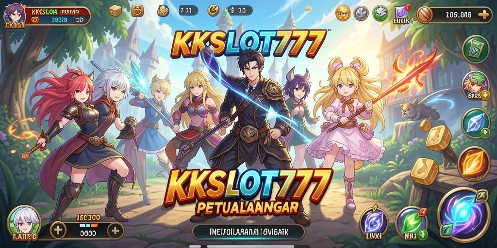 Screenshot KKSLOT777 menampilkan gameplay yang seru dan karakter Anime yang memikat.