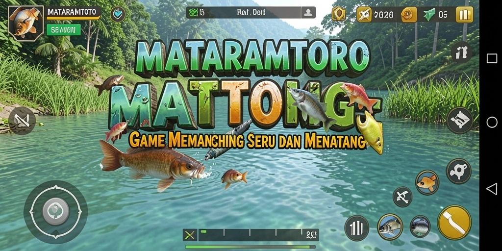 Screenshot gameplay MATARAMTOTO menampilkan pengalaman memancing yang mendebarkan.