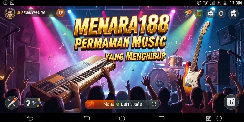 Gameplay MENARA188 menampilkan tantangan musik yang mengasyikkan.