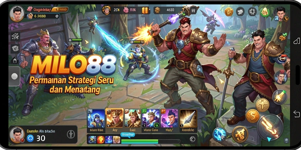 Tangkapan layar gameplay MILO88 yang menampilkan strategi mendebarkan.