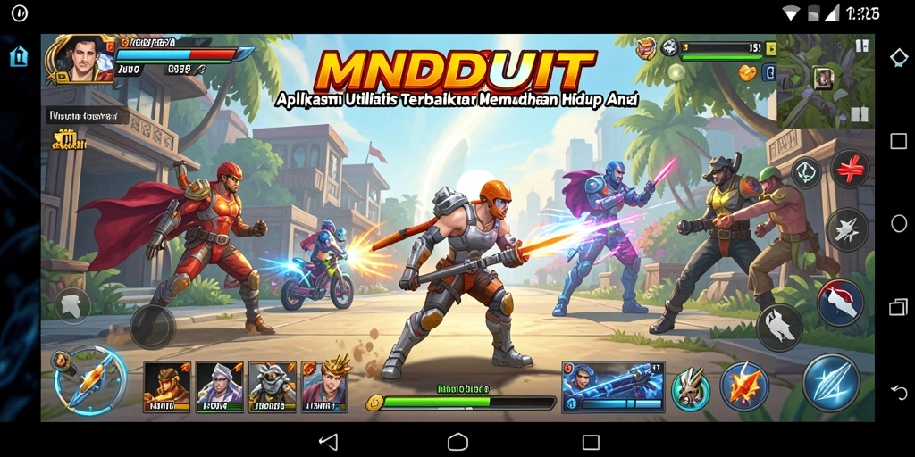 Tampilan antarmuka MNDUIT yang menarik dan mudah dinavigasi.