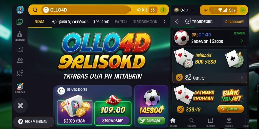 Tampilan menarik dari gameplay OLLO4D di aplikasi Sportsbook.