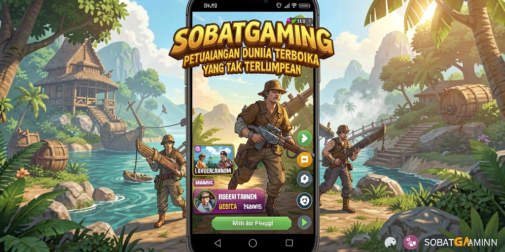 Tampilan gameplay SOBATGAMING yang memukau dengan dunia terbuka.