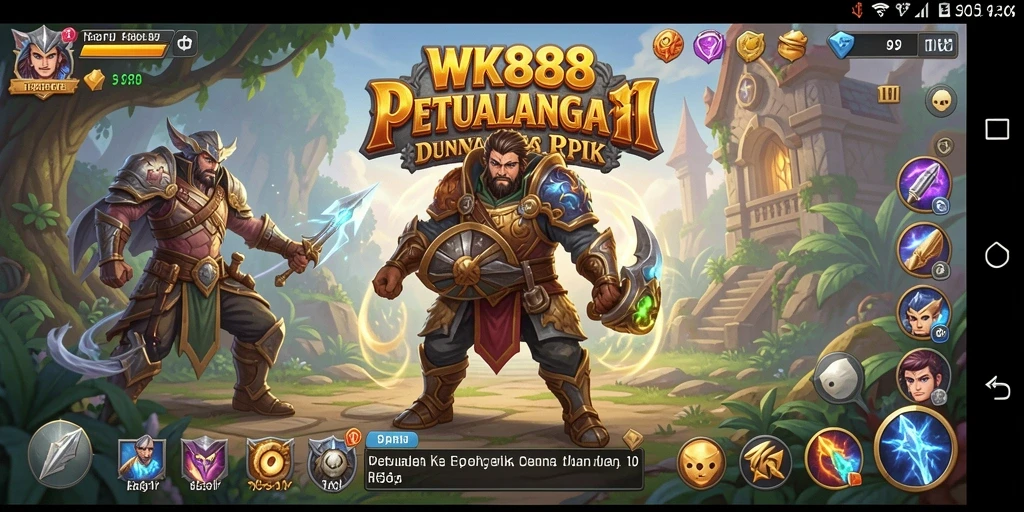 Tangkapan layar menunjukkan aksi pertempuran seru dalam game RPG.