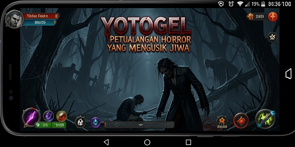 Screenshot gameplay menakutkan dari YOTOGEL yang penuh ketegangan.